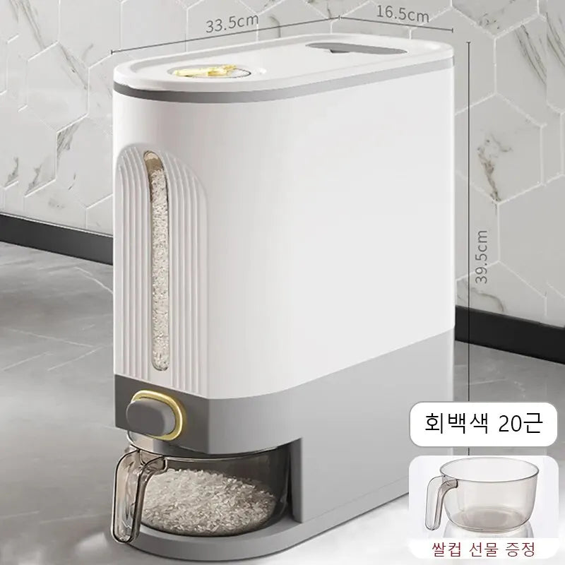 Home Rice Bucket - Insect-proof and Moisture-proof Sealed Container - Food-grade Storage Bin for Rice