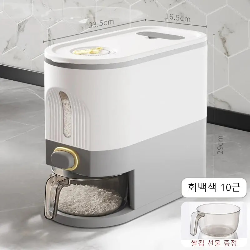 Home Rice Bucket - Insect-proof and Moisture-proof Sealed Container - Food-grade Storage Bin for Rice