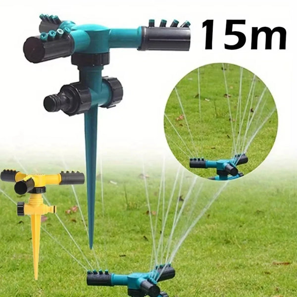 Automatic 360° Rotating Garden Sprinkler Watering System for Lawn Yard Flower Bed - Efficient Agricultural Irrigation Sprinkler